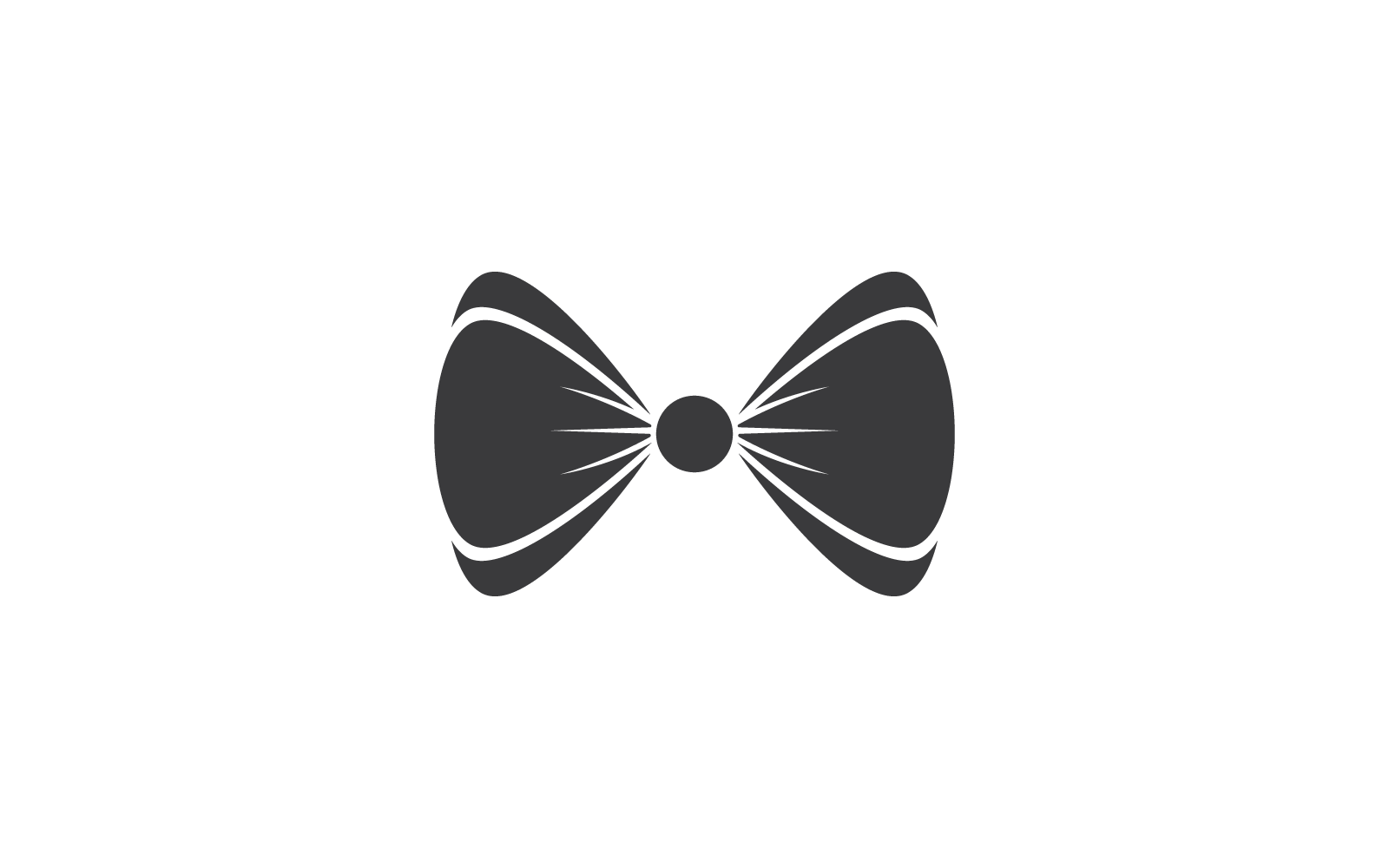 Bow tie icon vector logo template