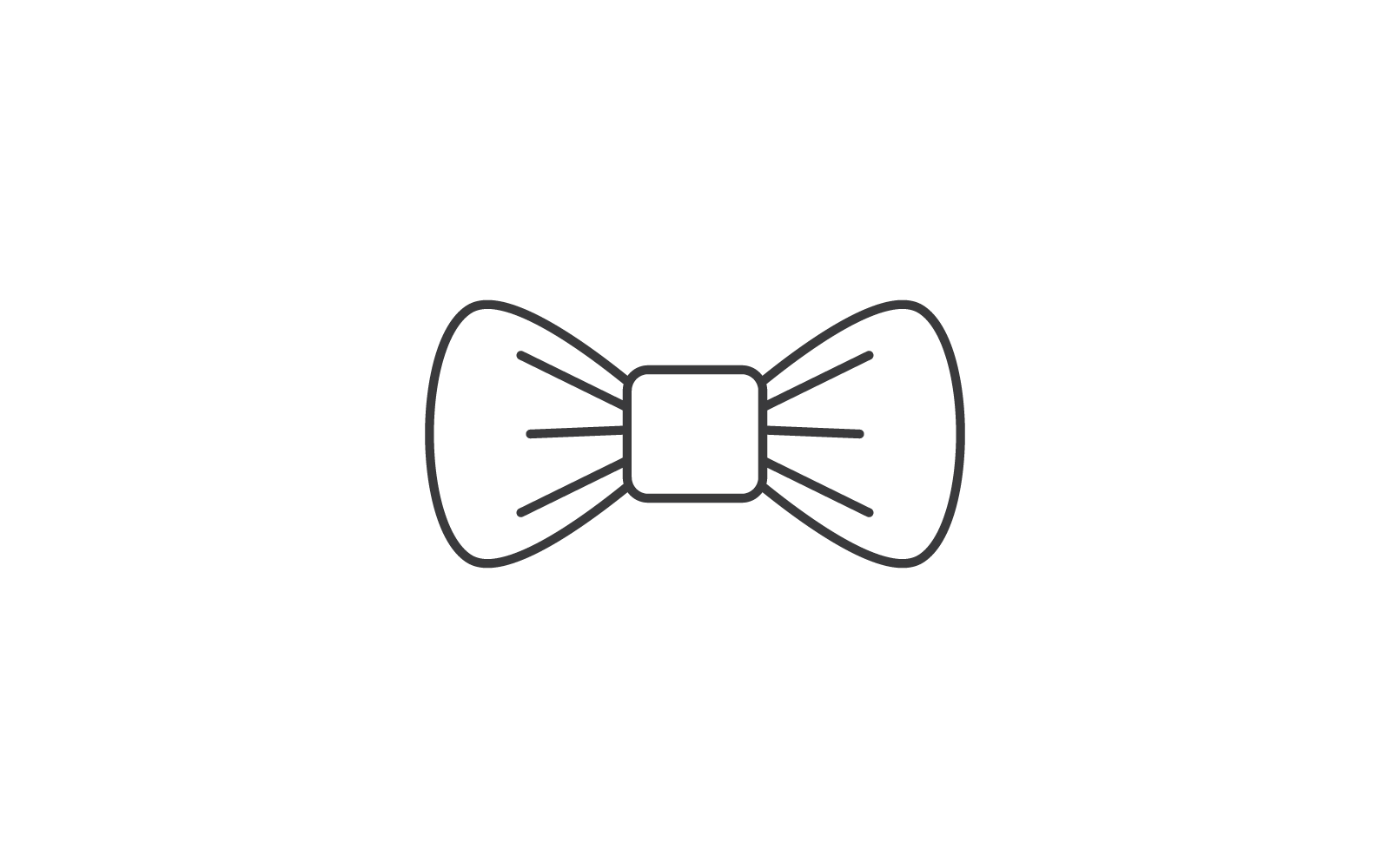 Bow tie icon vector template flat design Logo Template