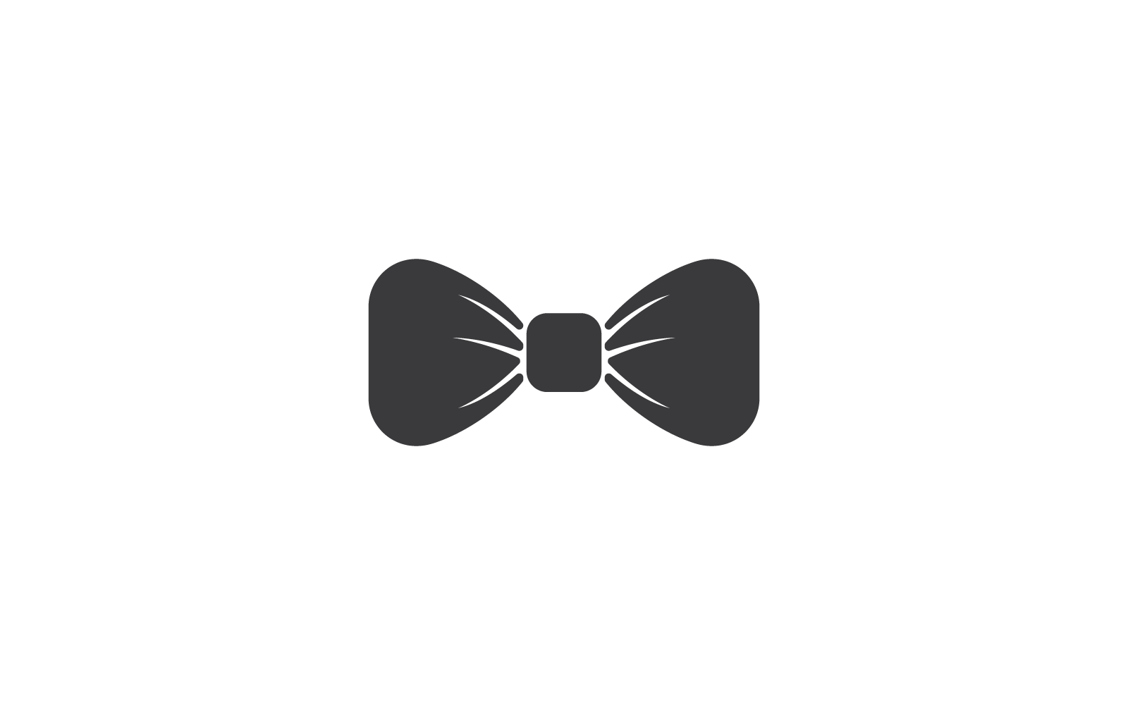 Bow tie vector flat design template