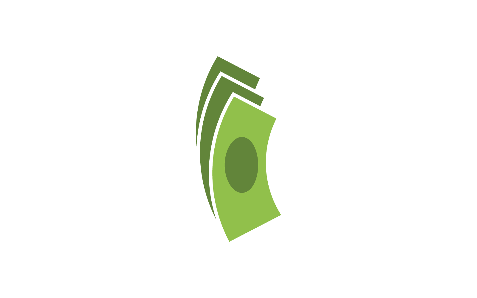 Dinero dólar vector logo icono diseño plano