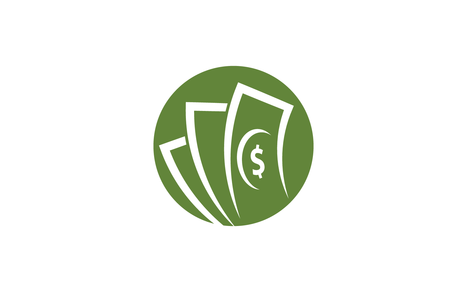 Money dollar illustration vector logo icon flat design