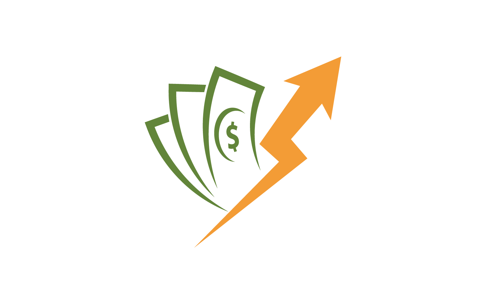Money dollar vector logo flat design