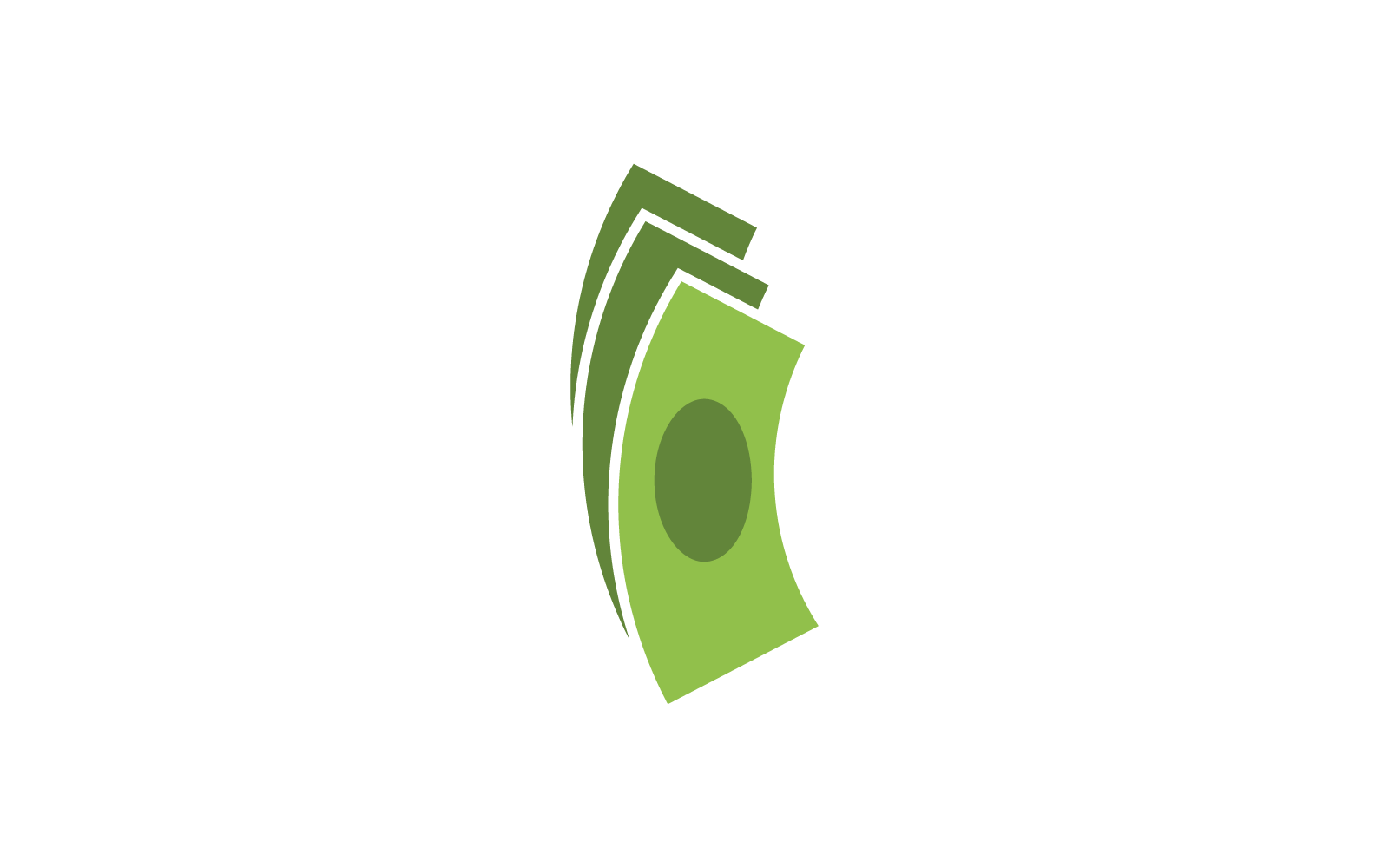Money dollar vector logo icon flat design