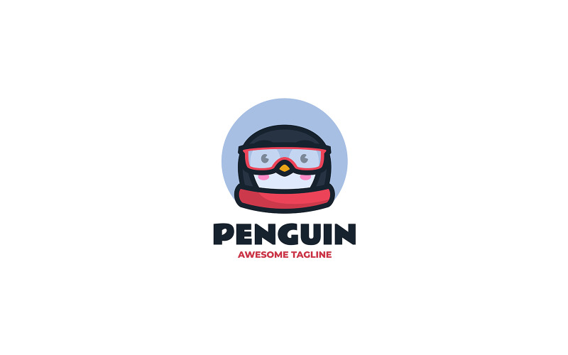 Penguin Mascot Cartoon Logo 7 Logo Template