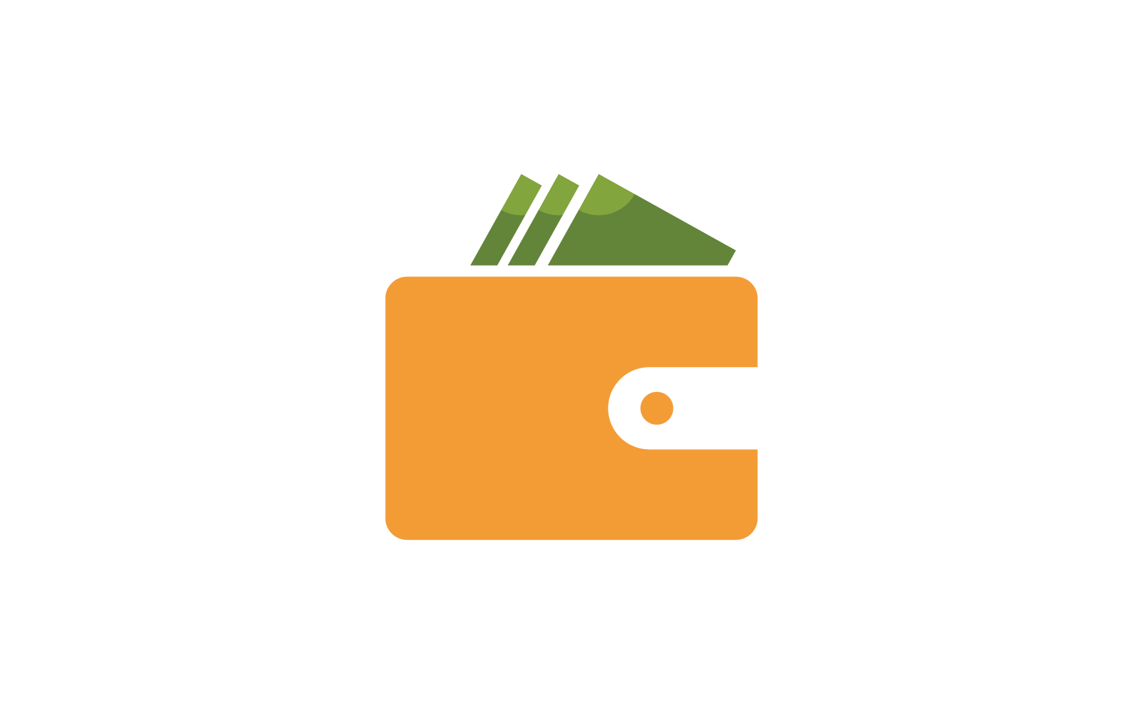 Wallet logo vector flat design eps 10 Logo Template