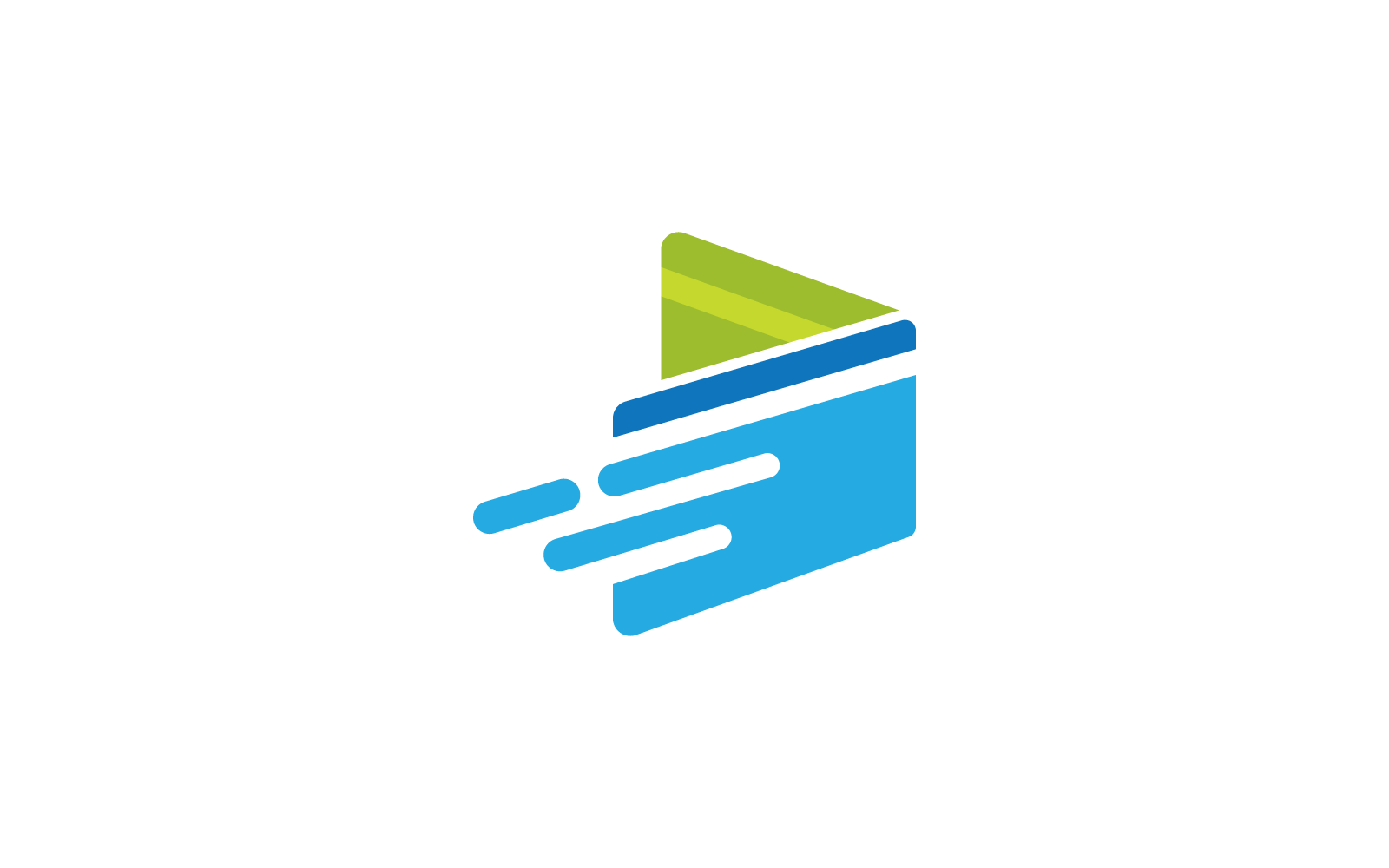 Wallet logo vector illustration flat design