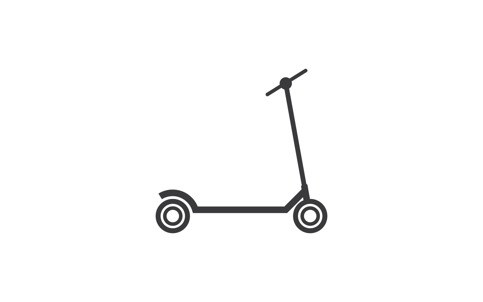 Scooter pictogram vector logo ontwerpsjabloon