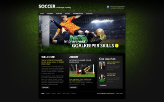 Soccer Responsive Website Template
