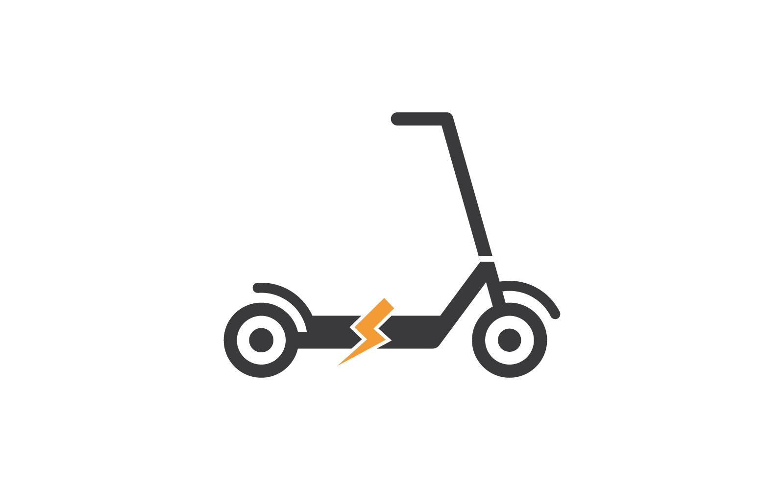 Scooter logo icon vector flat design template