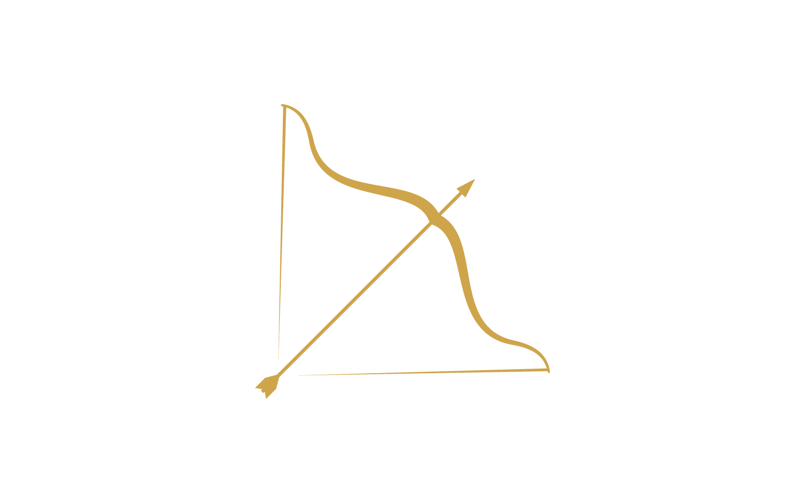 Boogschieten logo vector platte sjabloonontwerp