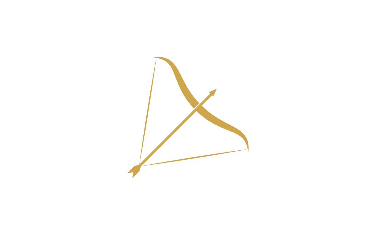 Bågskytte logotyp vektor illustration mall