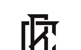 A monogram logo from interwoven B and C black letters in the gothic style