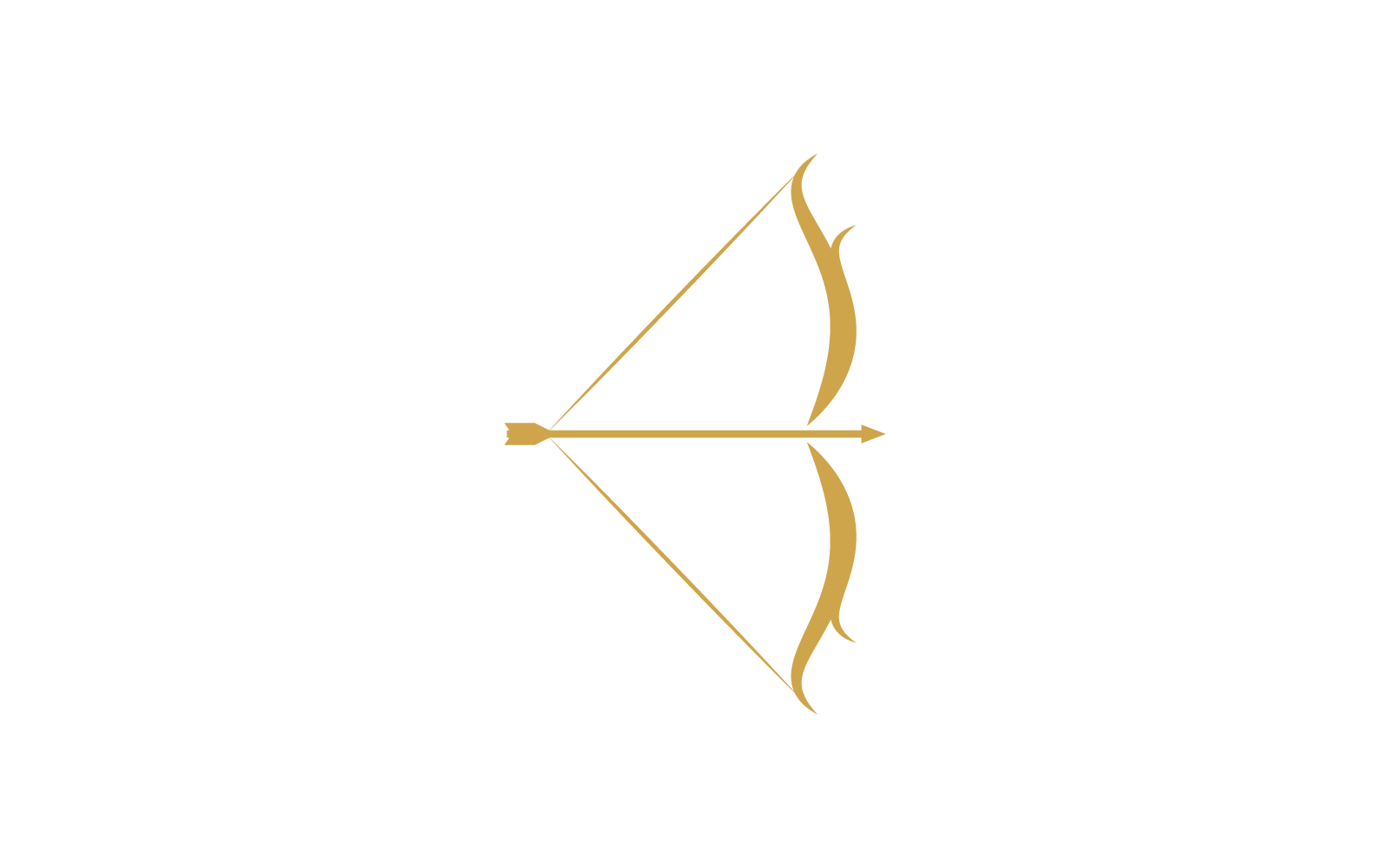 Archery logo vector icon ilustration flat design