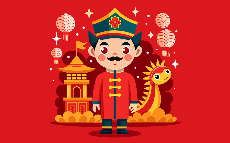 Chinese New Year Unique Vector Design 12 Vector Graphic