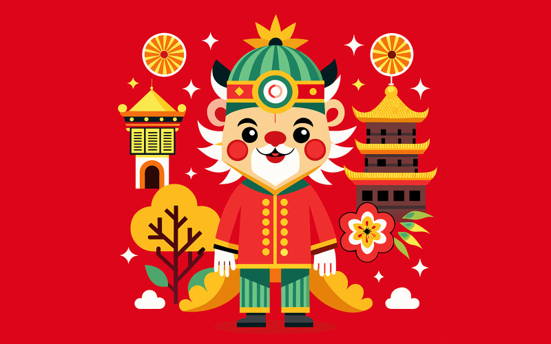 Chinese New Year Unique Vector Design 16 Vector Graphic