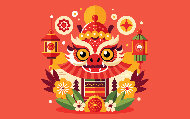 Chinese New Year Unique Vector Design 20 Vector Graphic