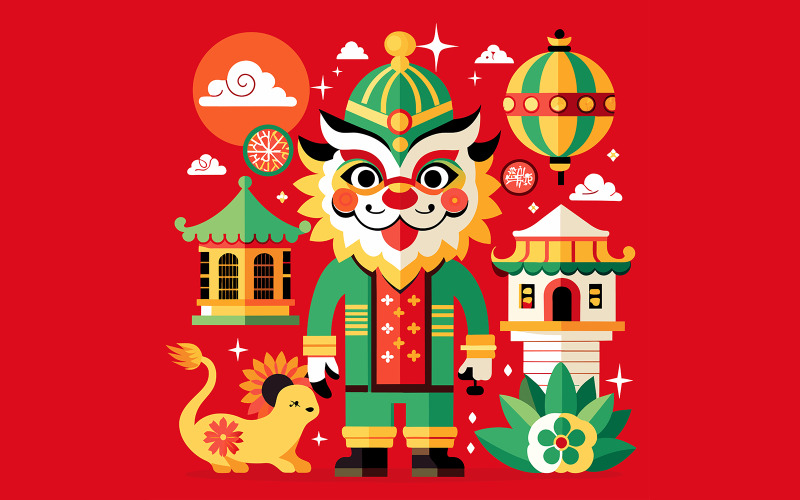 Chinese New Year Unique Vector Design 21 Vector Graphic