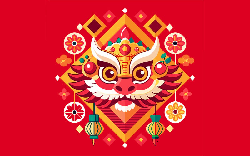 Chinese New Year Unique Vector Design 23 Vector Graphic