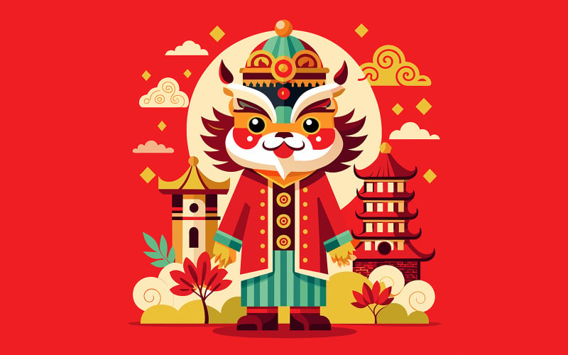 Chinese New Year Unique Vector Design 24 Vector Graphic