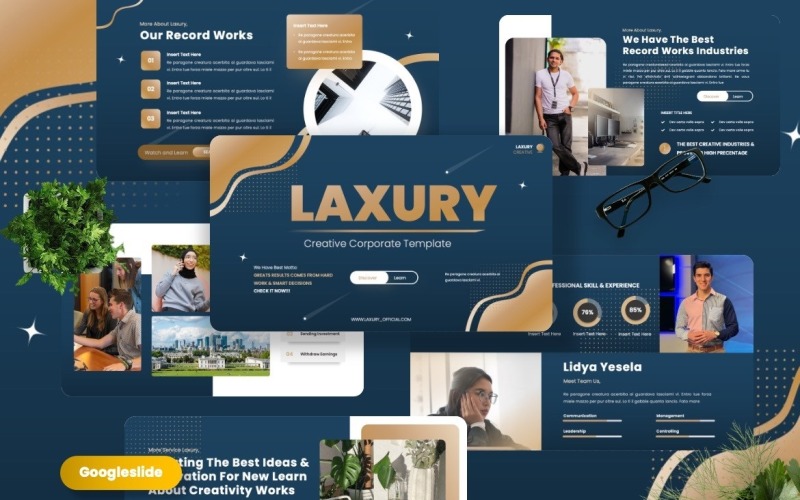 Laxury - Creative Corporate Googleslide Template Google Slide