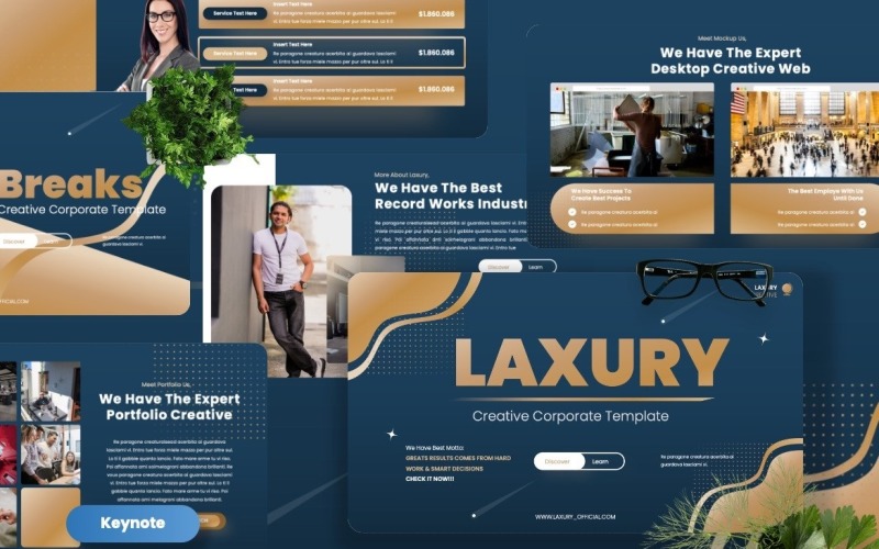 Laxury - Creative Corporate Keynote Template