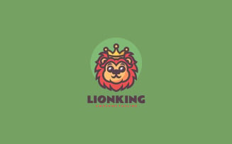 Lion King Mascot Cartoon Logo