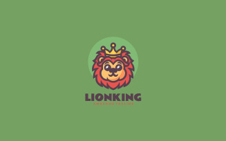 Lion King Mascot Cartoon Logo