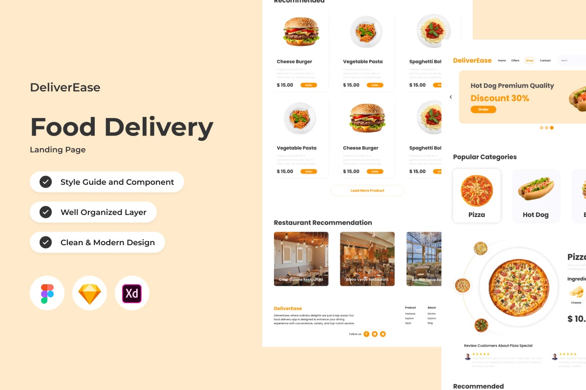 Template #394526 Order Foods Webdesign Template - Logo template Preview
