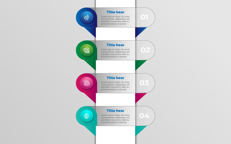 Customize vector infographic design template. Infographic Element