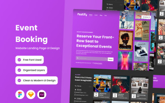 Festify - Event Booking Landing Page V1