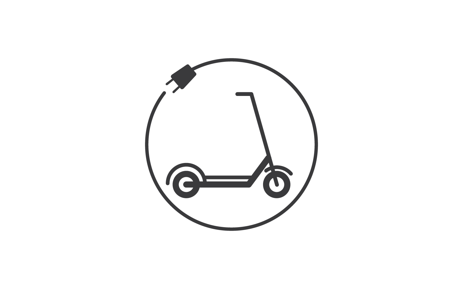 Icono de scooter ilustración vector diseño plano eps 10