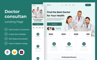 MedCare - Doctor Consultant Landing Page V1