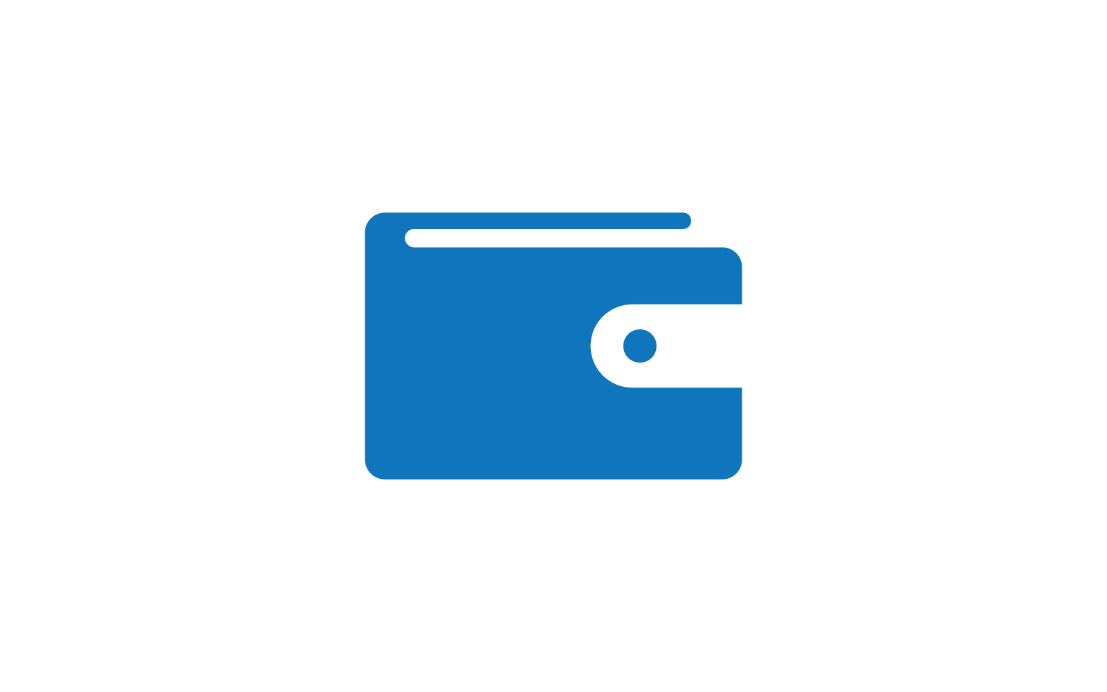 Wallet logo vector flat design eps 10 template