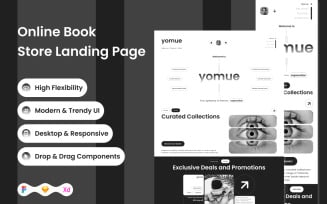 Yomue - Online Book Store Landing Page V1