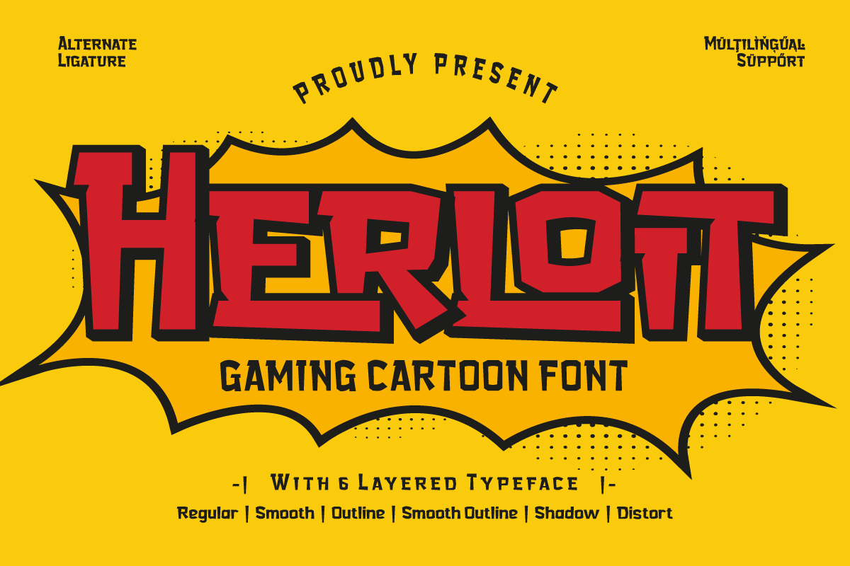 Herloit - Gaming Display Font