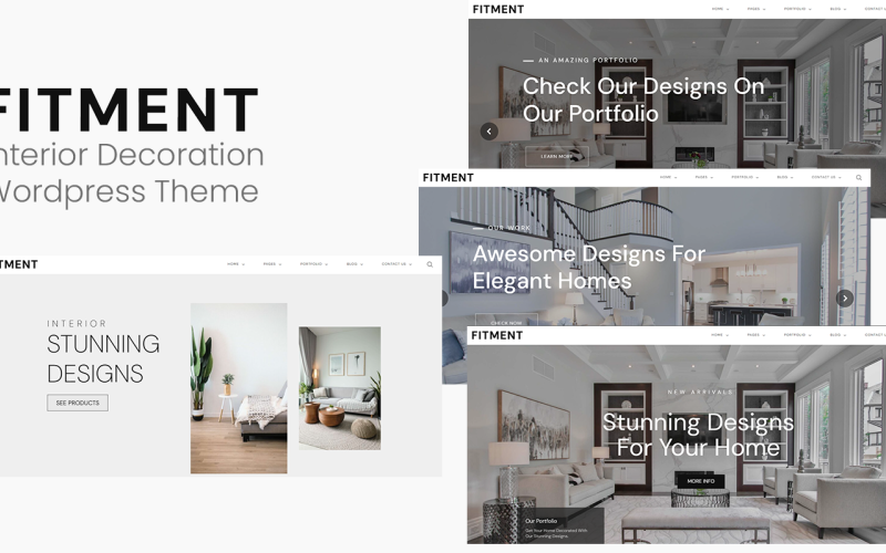 Fitment - Interior Decoration Wordpress Theme WordPress Theme