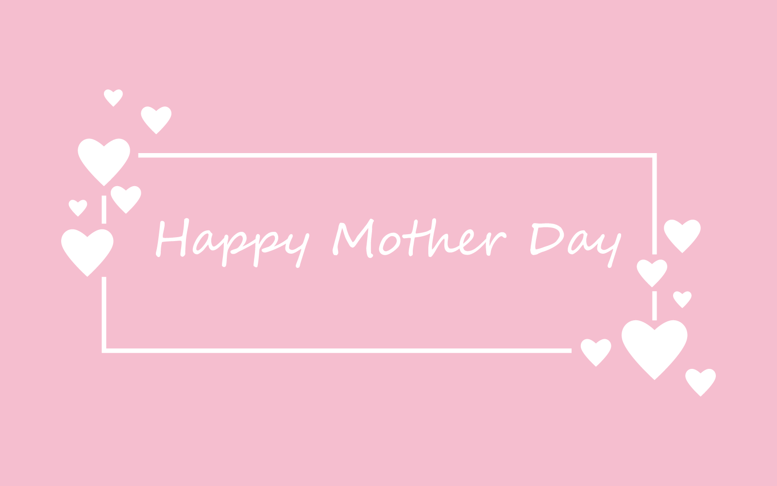 Happy mother's day postcard or logo vector Logo Template