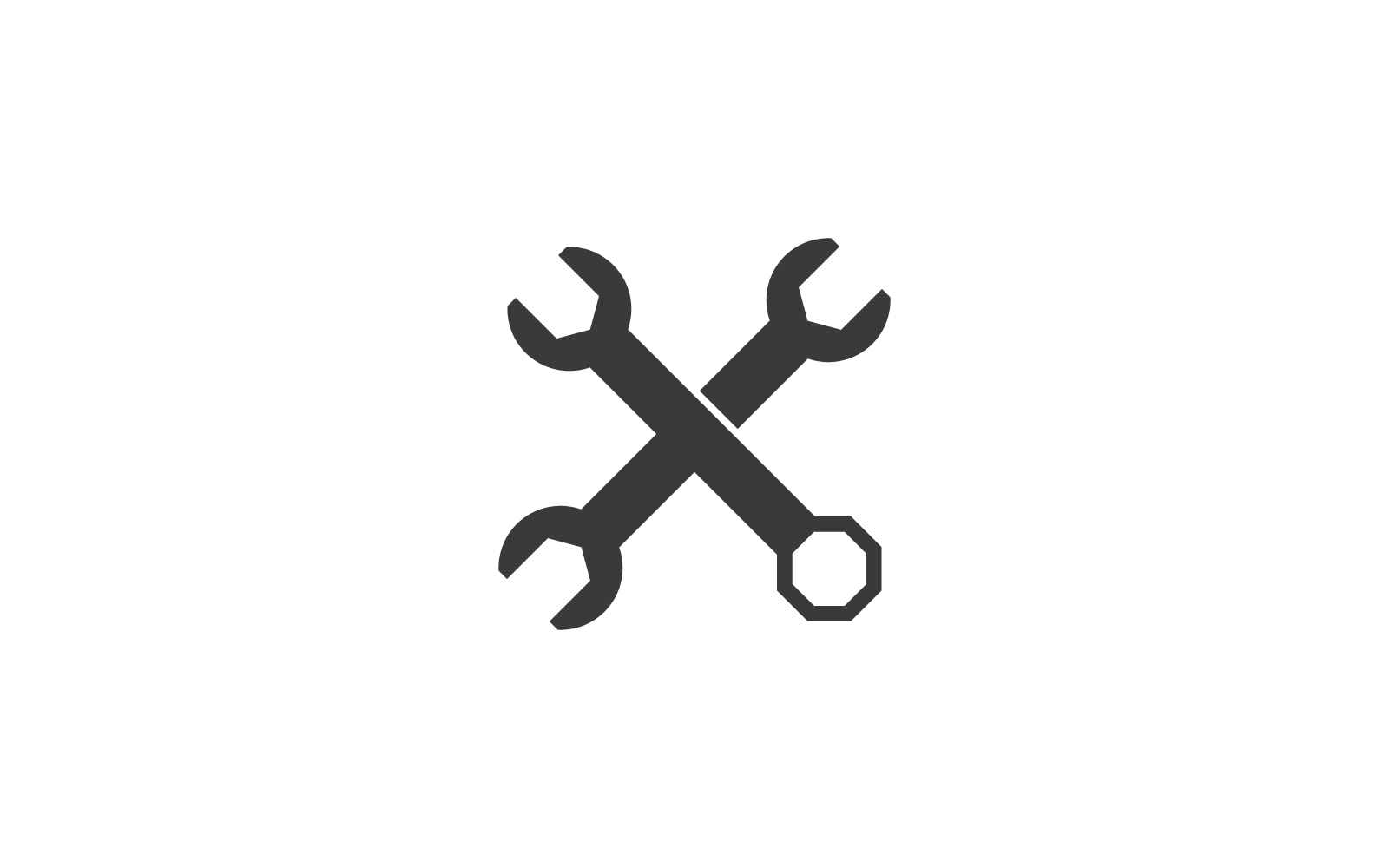 Klucz logo wektor ilustracja Płaska konstrukcja