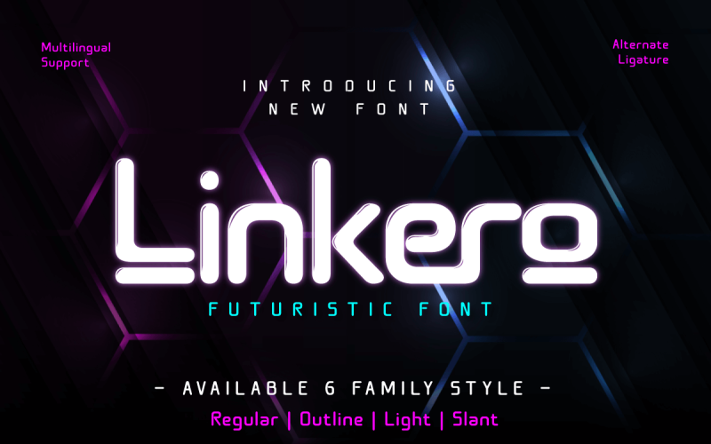 Linkero - Futuristic Font