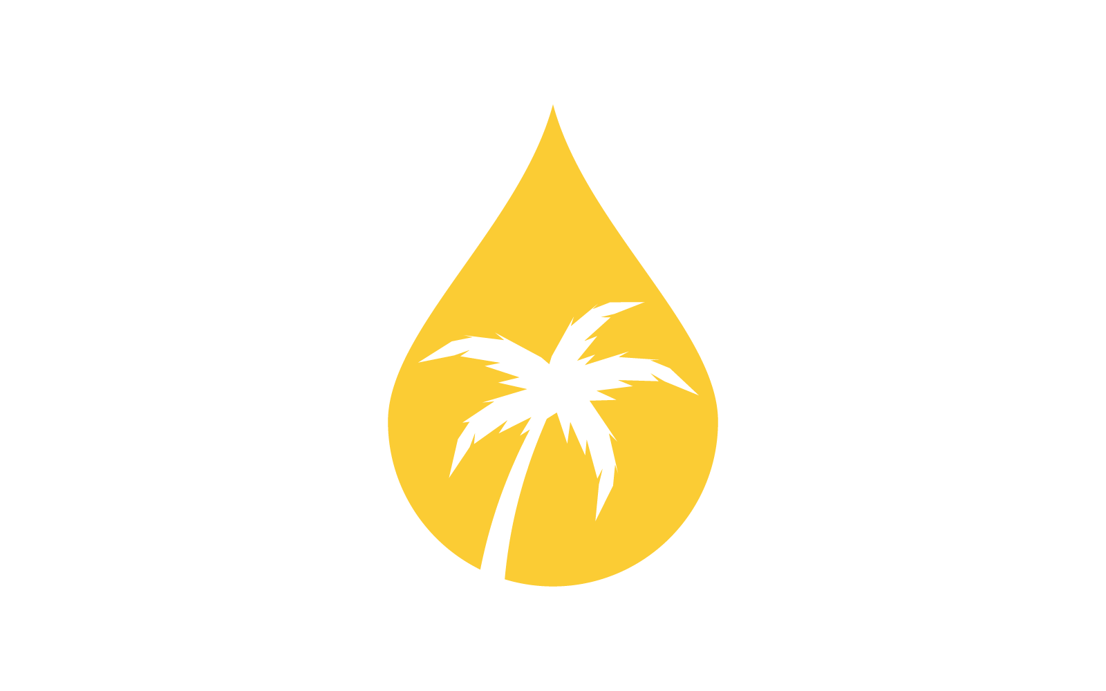 Olej palmowy ikona ilustracja logo wektor Płaska konstrukcja