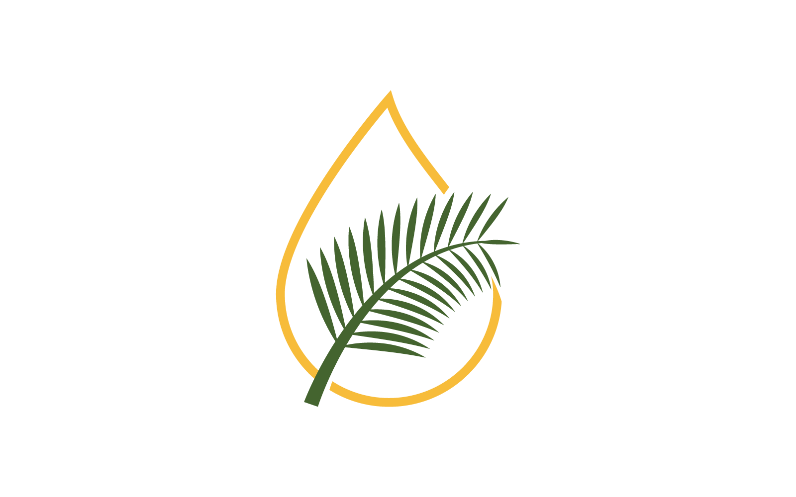 Palm oil logo vector flat design template Logo Template