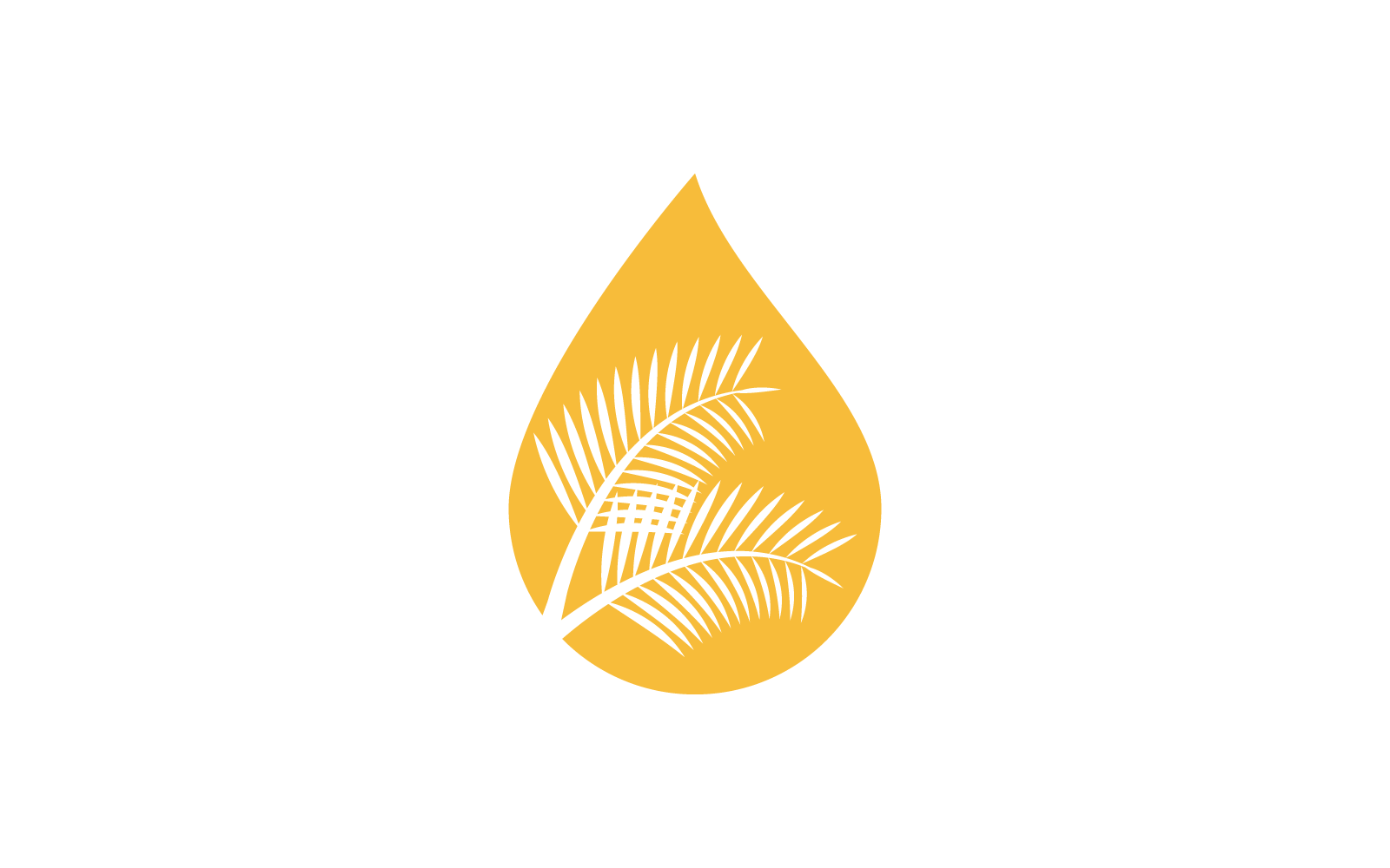 Palmolie logo vector plat ontwerp