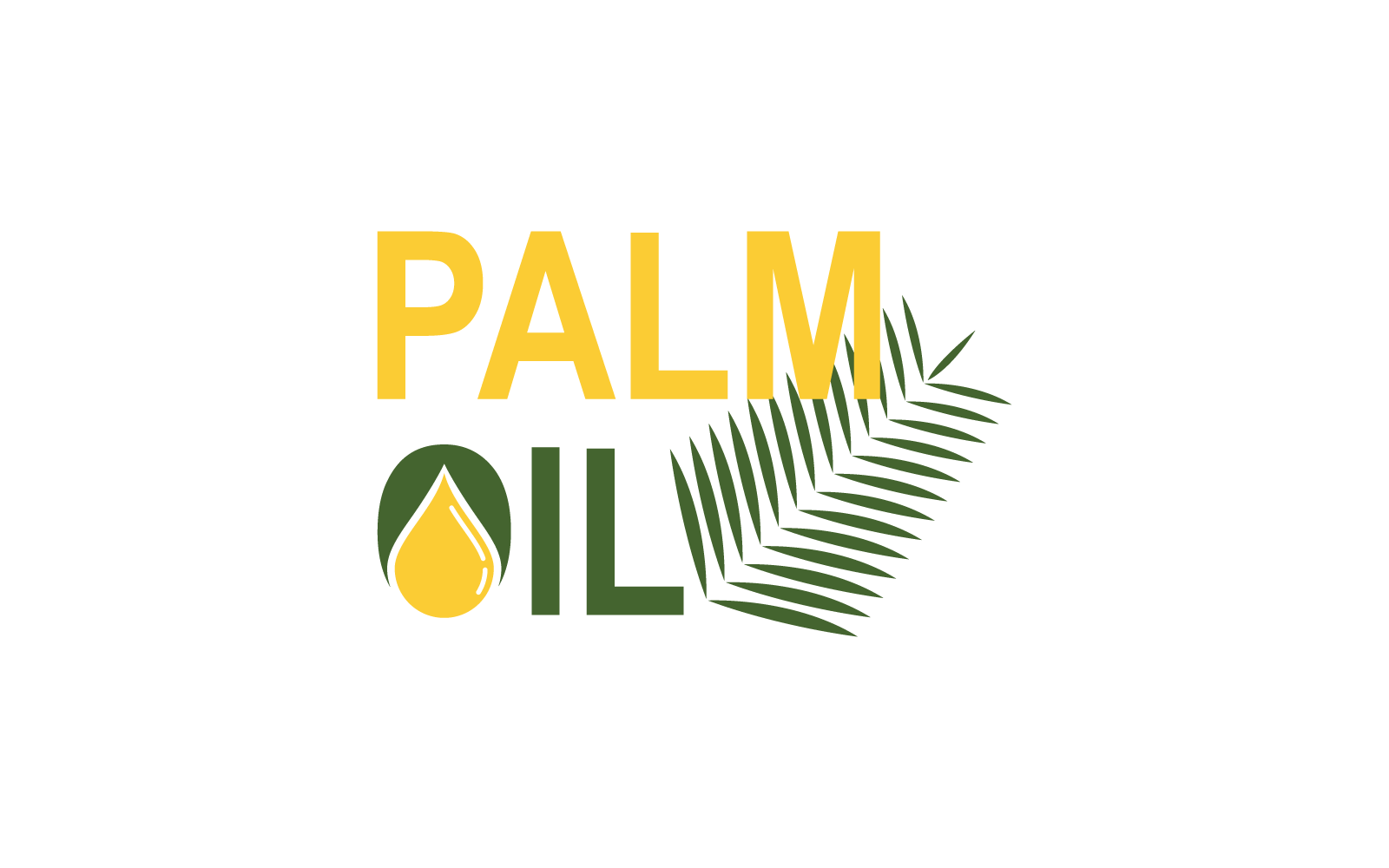Szablon ilustracji logo oleju palmowego
