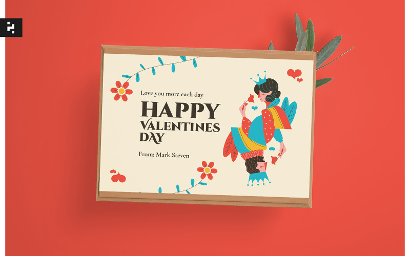 Valentine Days Greeting Card Corporate Identity
