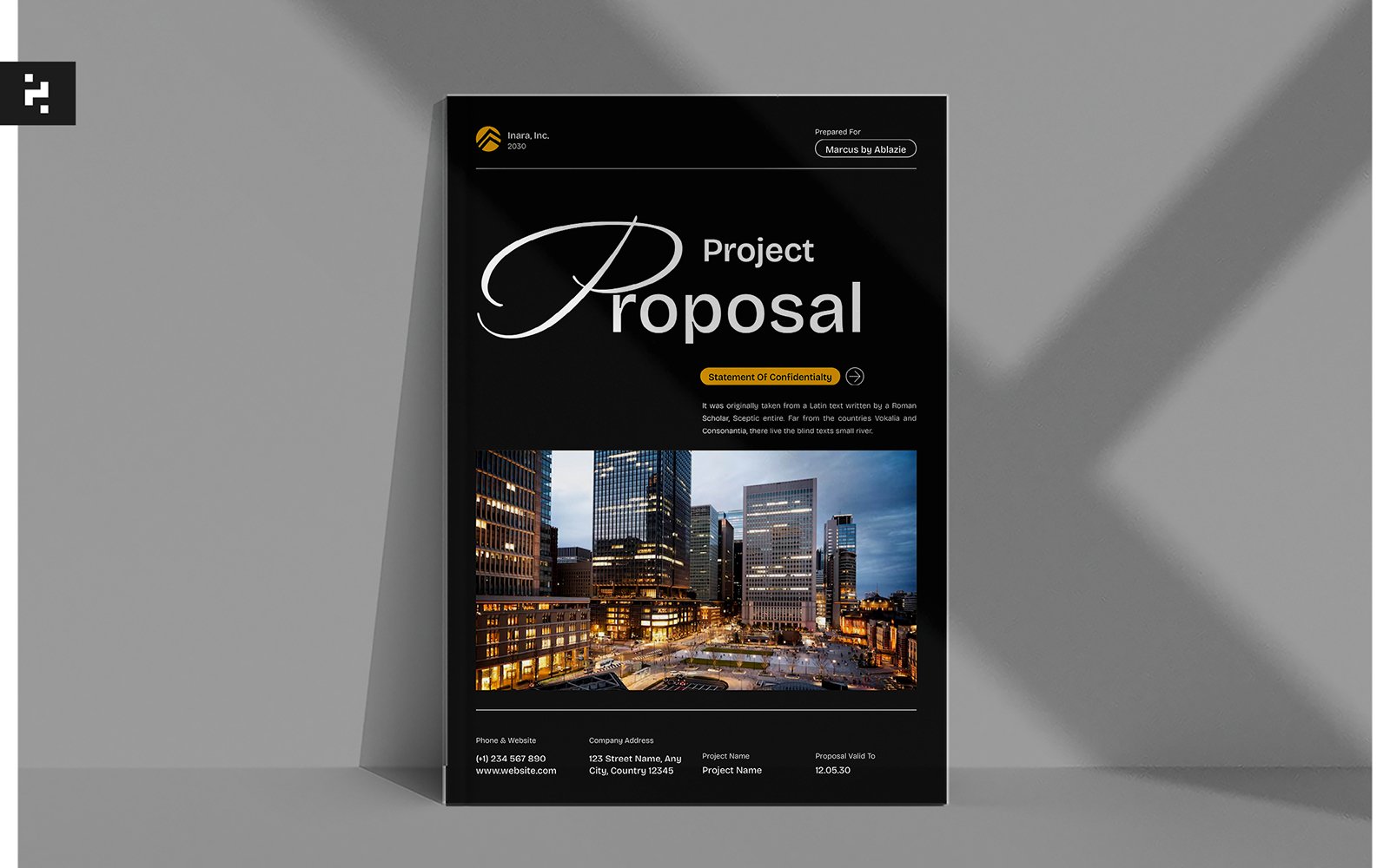 Template #394759 Proposal Brochure Webdesign Template - Logo template Preview