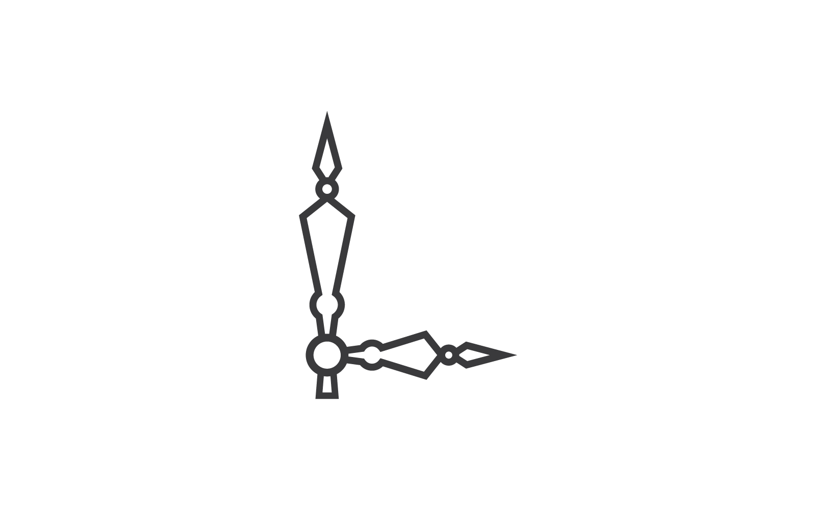 Clock hands icon design vector template