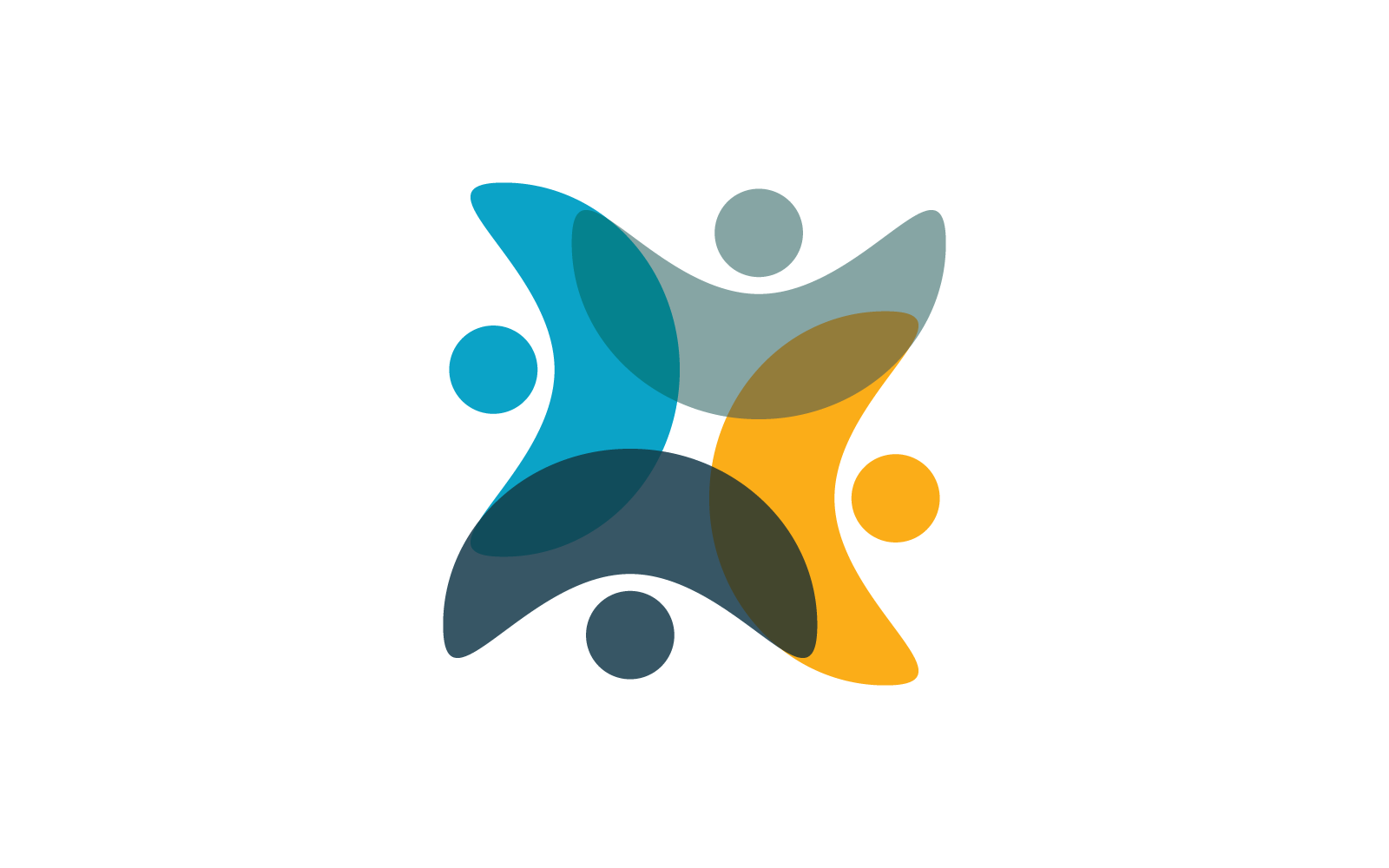Community-Logo-Design-Illustrationsvorlage