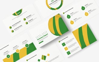 Creative Marketing Agency Summary Report PowerPoint Template