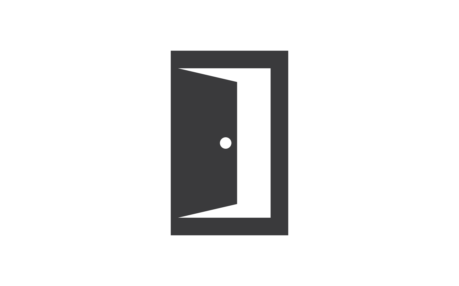 Door logo icon vector template