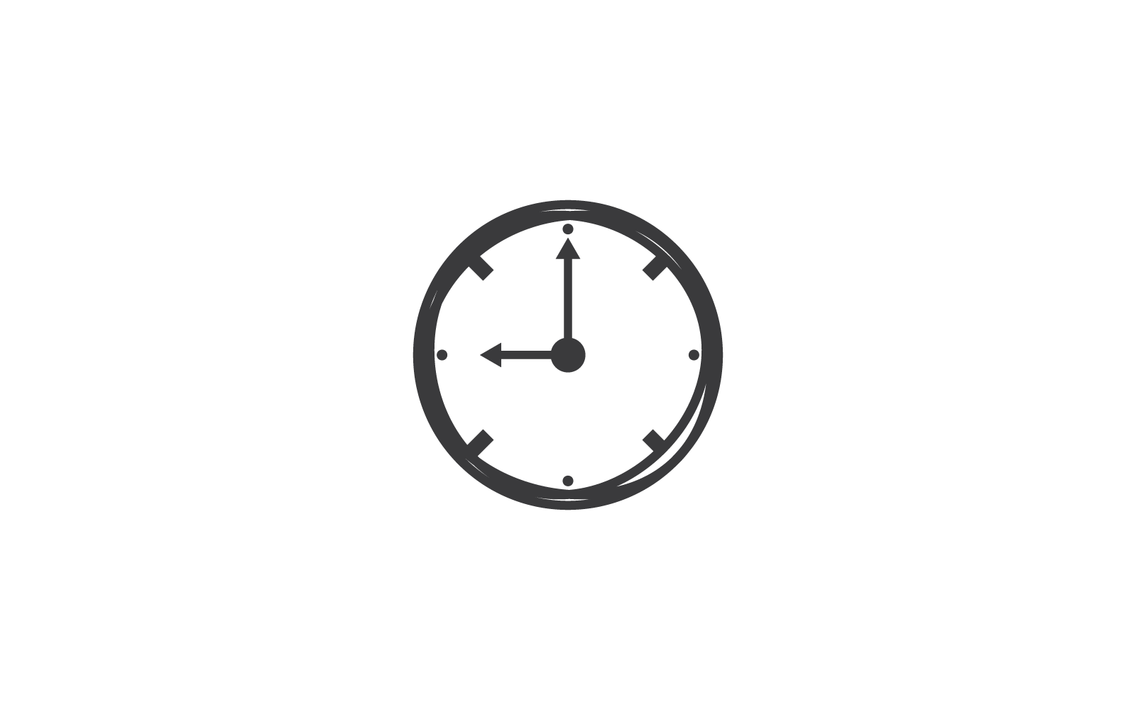 O'Clock icon illustration flat design vector